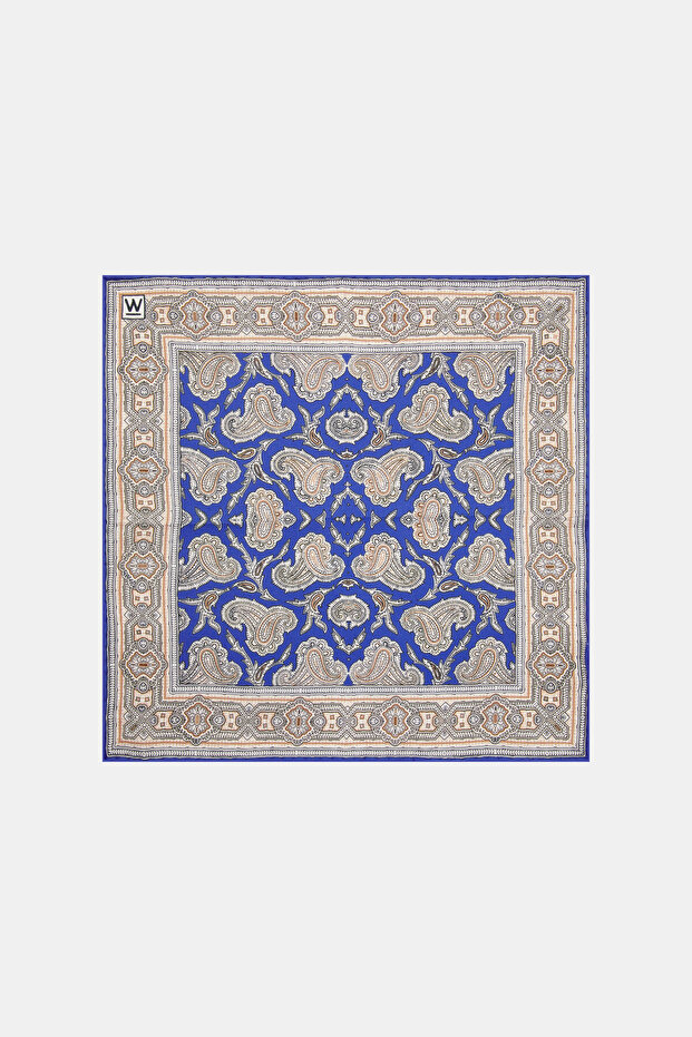 MAVİ İPEK MENDİL - 1