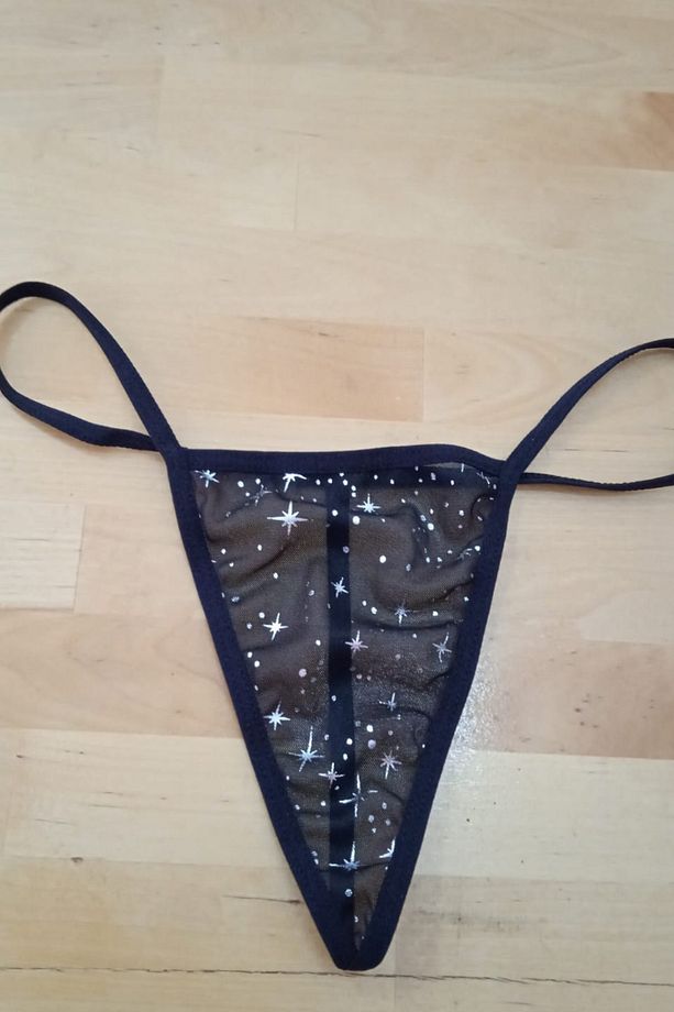String Tanga Külot Tül ve Mikro Kumaştan Tasarlanmış Şık Model - 4