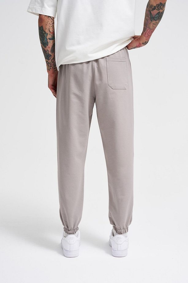 Basic Regular Bel Paça Lastikli 3 Cepli Jogger Eşofman Altı Ice Gri - 5