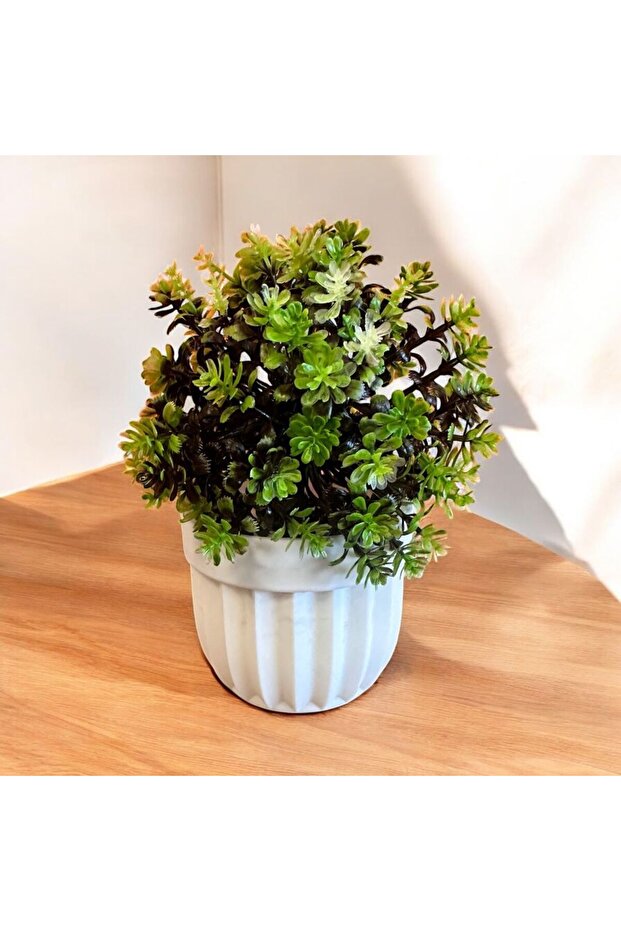 زهرة الربيع الاصطناعية مع وعاء - 1