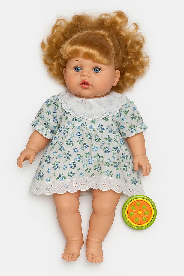 Ayşegül Bebek Çıngıraklı Biberonlu Oyuncak Bebek Nostarjik Bebek - 1