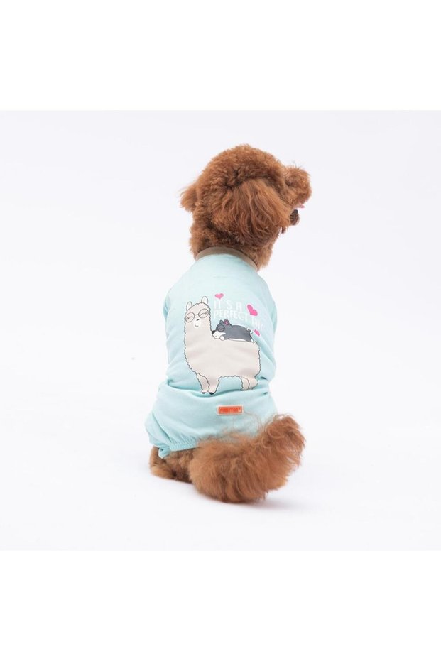 Lama & Dog Cat Dog Pajamas - Cat Dog Jumpsuit - Cat Dog Clothing