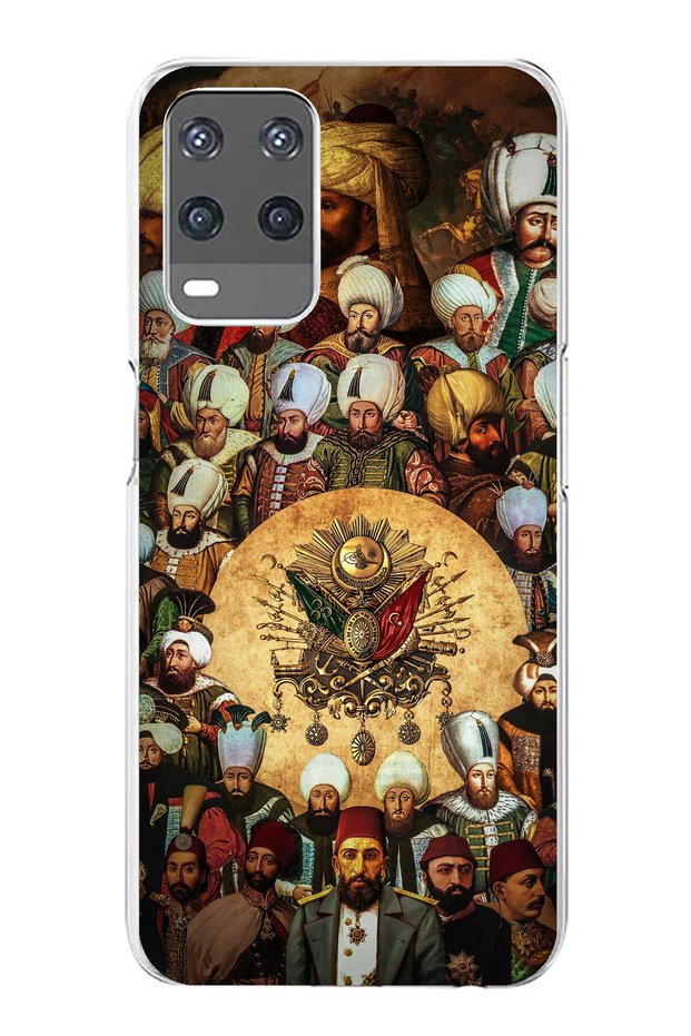 Oppo A54 Compatible Ottoman Sultans Transparent Silicone Case