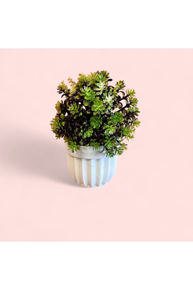 زهرة الربيع الاصطناعية مع وعاء - 3