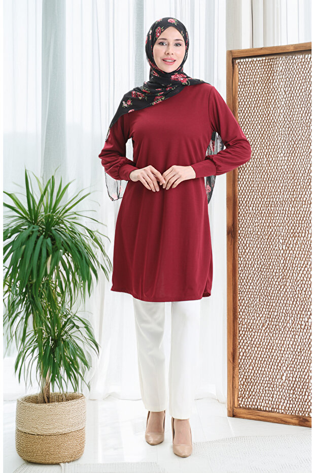 Basic Tunik 1120-01 Bordo - 2
