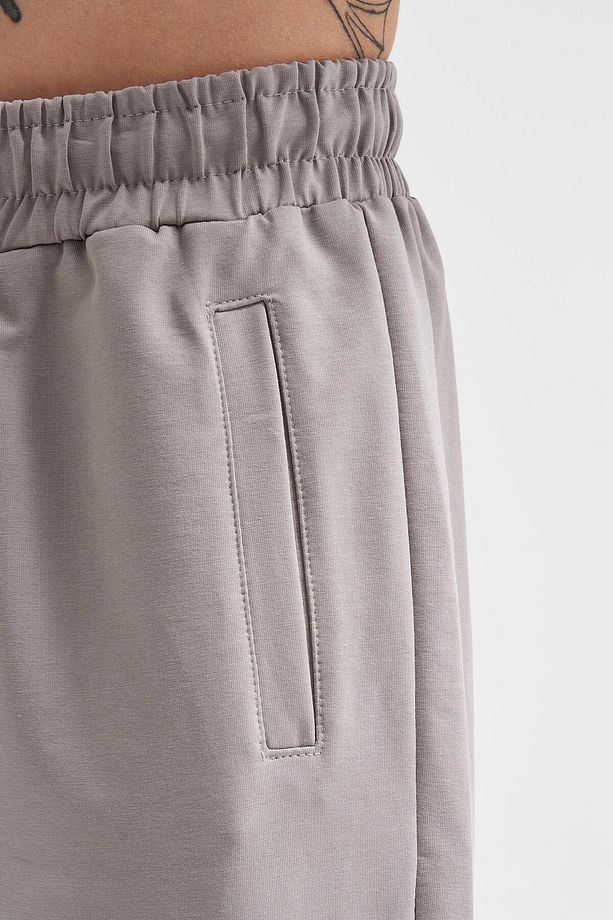 Basic Regular Bel Paça Lastikli 3 Cepli Jogger Eşofman Altı Ice Gri - 3