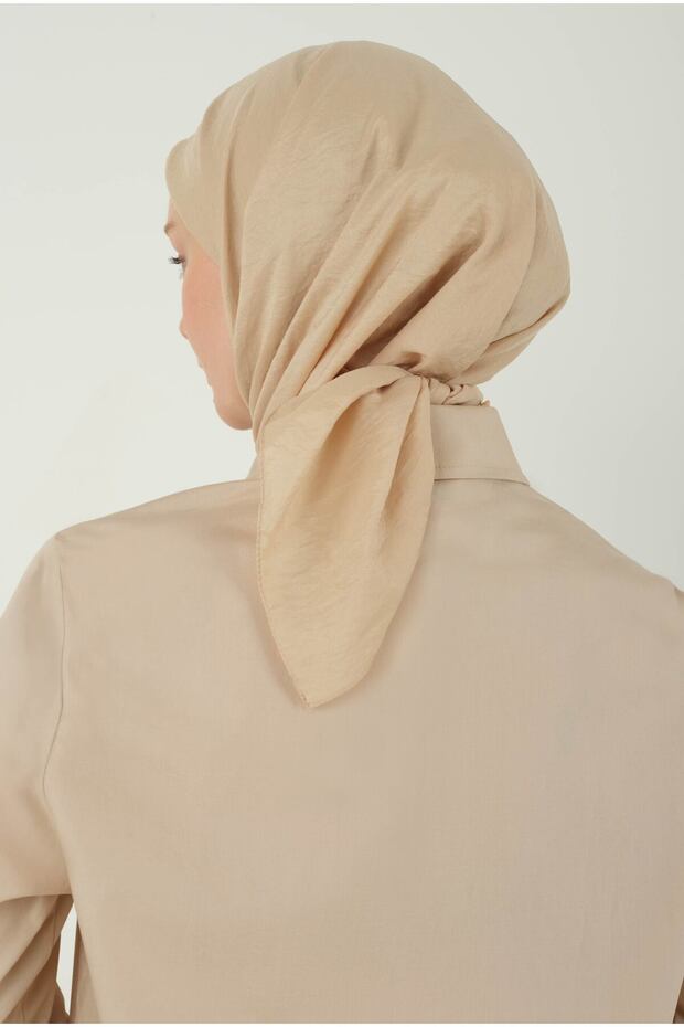 Soft Kraş Eşarp Nude - 3