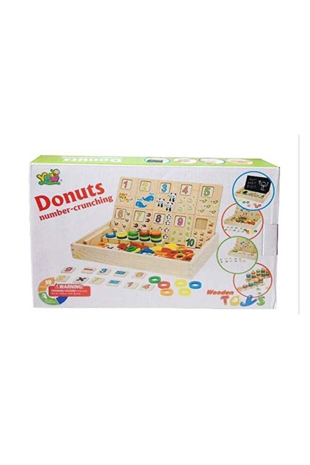 لعبة مربعات حسابية تعليمية ملونة - 12 سم - 1