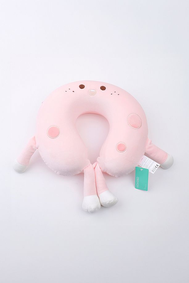 Cheese Memory Foam U Tipi Yastık Pembe - 4