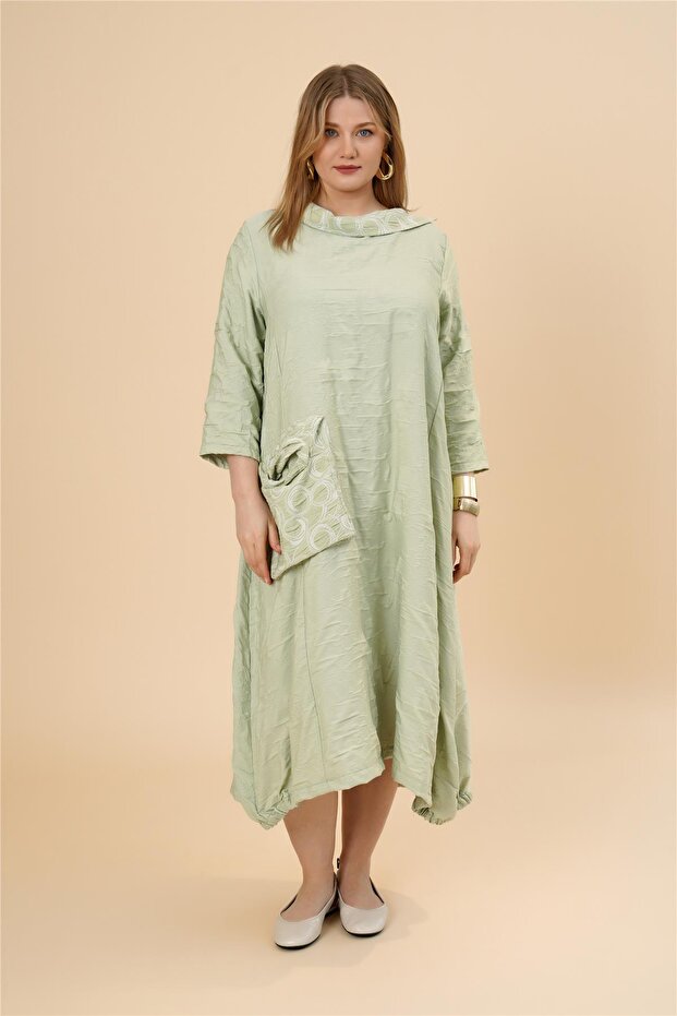 25144 ELBİSE YESIL - 2