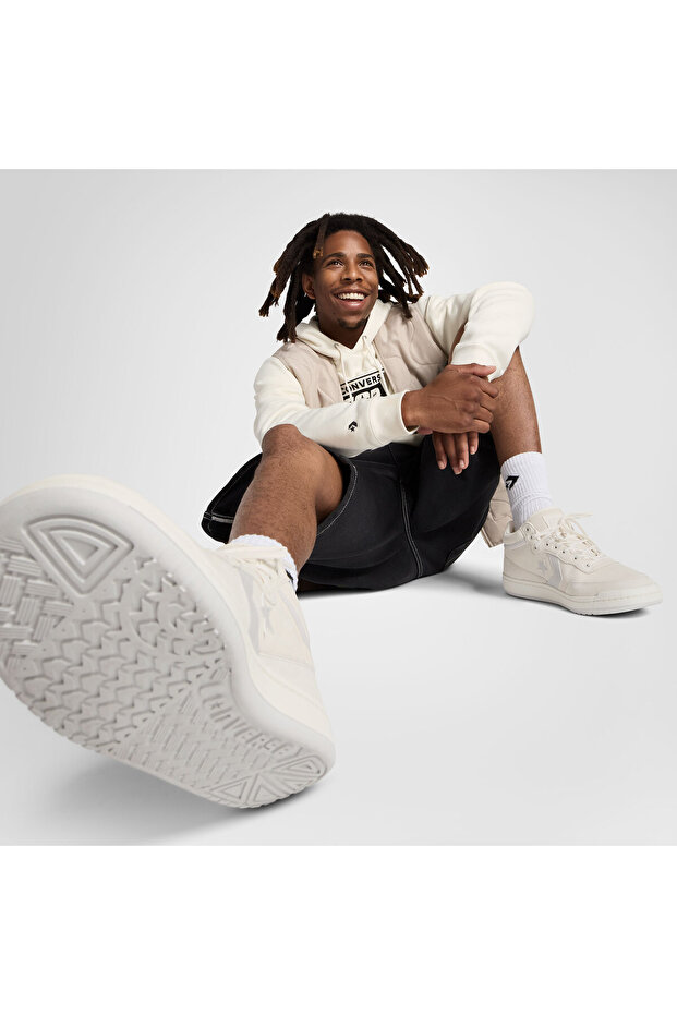 Fastbreak Pro Unisex Krem Deri Sneaker - 5