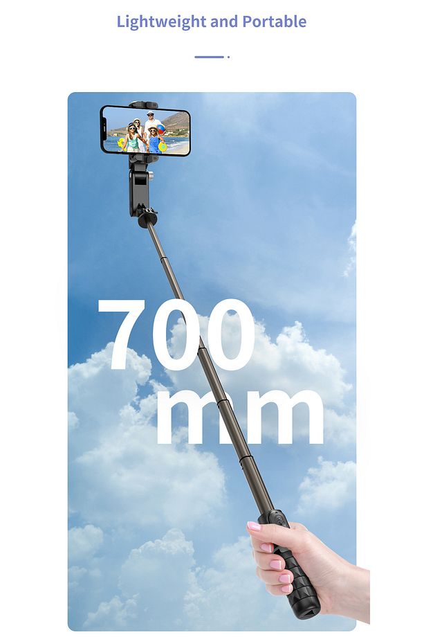 360° Hareket Algılayıcı Sensörlü Akıllı Çekim Selfie Takip Gimbal Telefon Tutucu Vlog Tripod Işık - 3