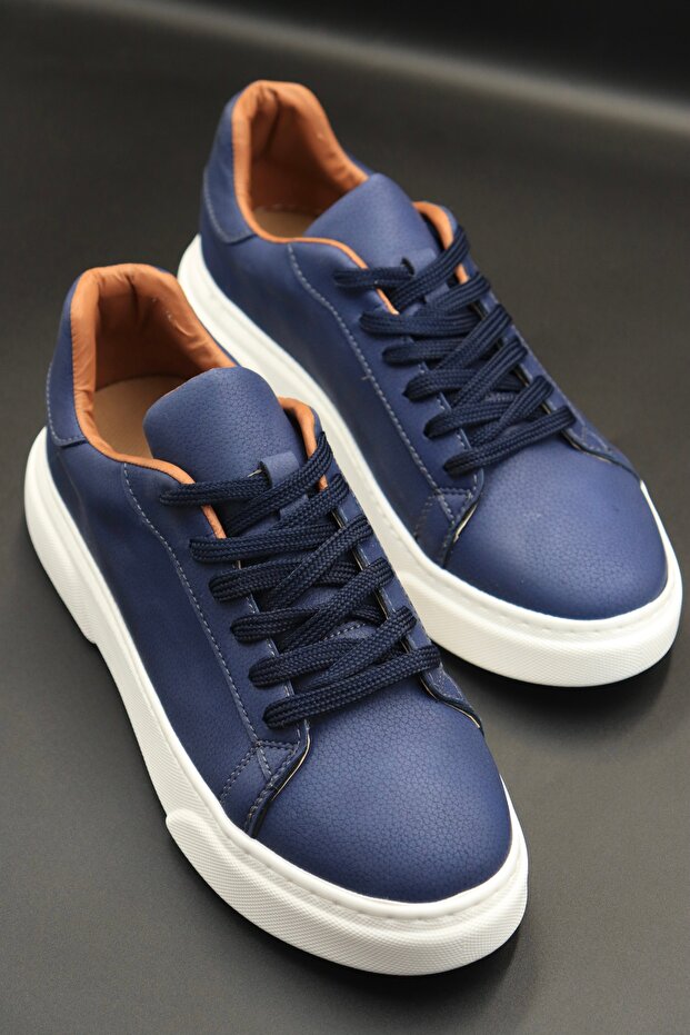 Men's Navy Blue Sneaker Shoes | Lightweight Sole, City Style, Casual Casual