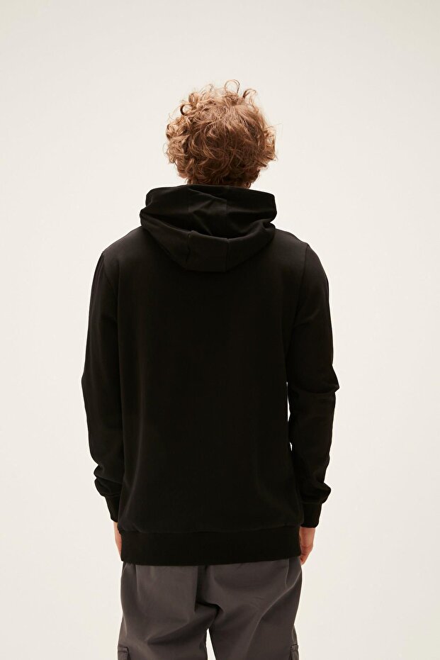 22.02.12.003-C01 Inside Patch Erkek Sweatshirt Siyah - 2