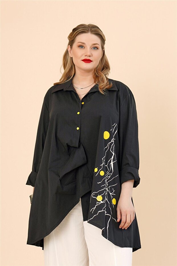 25173 GÖMLEK SIYAH - 1