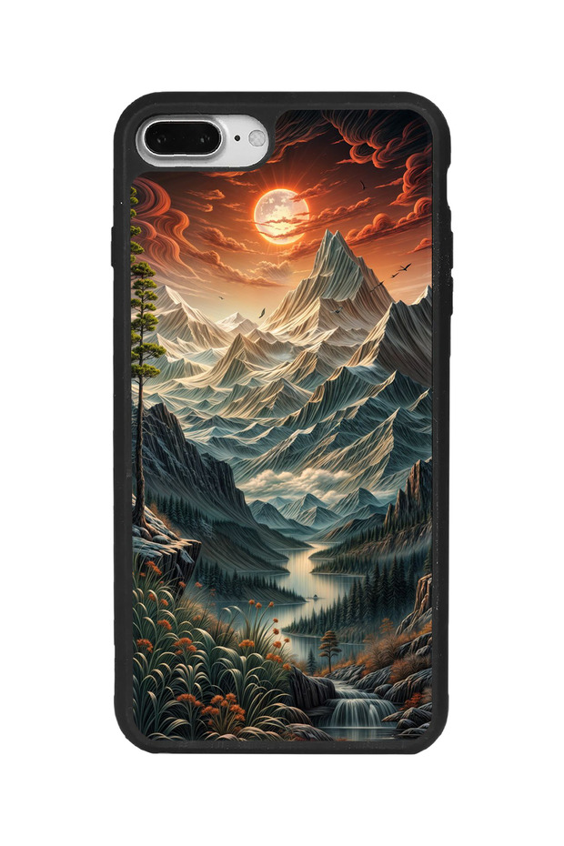iPhone 8 Plus Compatible Matte Black Case – Soft Silicone, Protective, Shock Absorbing Cover