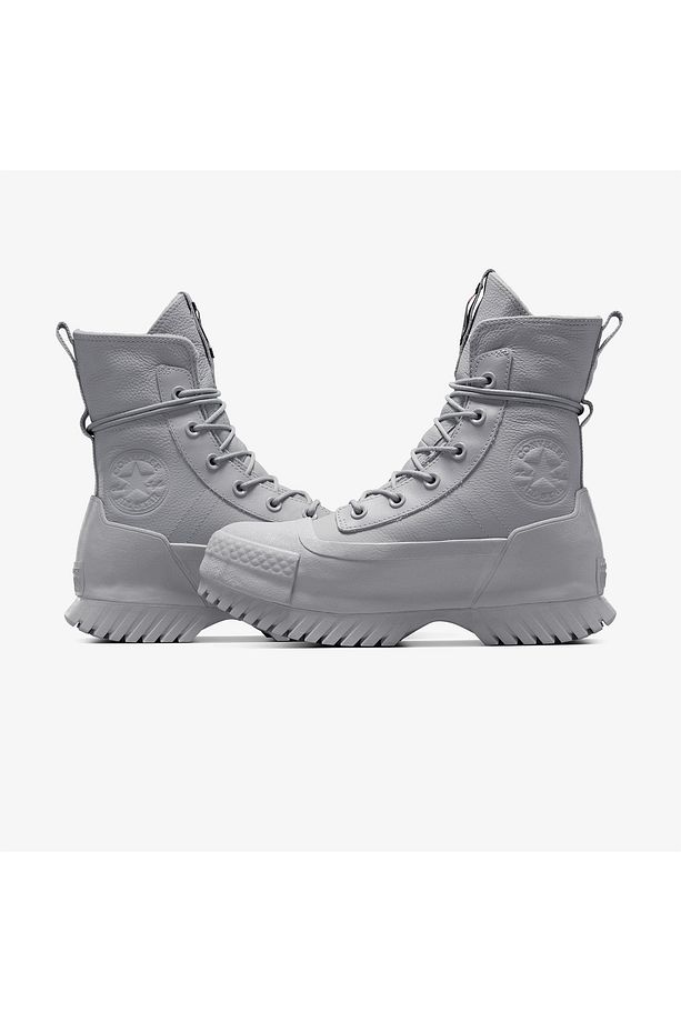 Chuck Taylor All Star Lugged 2.0 Cc Unisex Gri Deri Platform Bot - 7