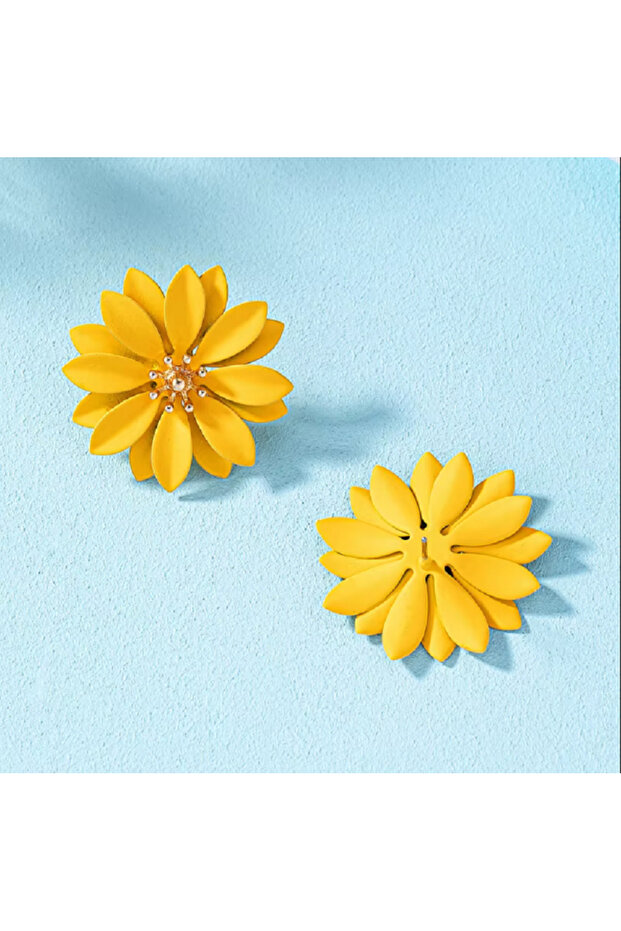 أقراط زهرة صفراء - 2