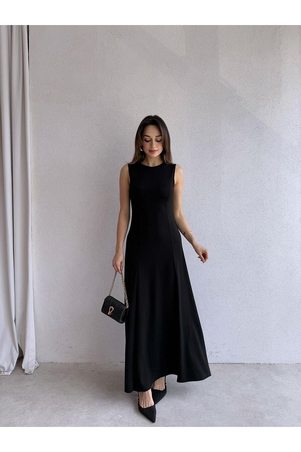 NOLLER Maxi Elbise 6748 - Siyah - 2