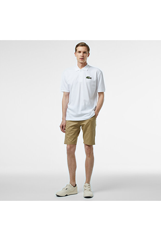 Erkek Regular Fit Bej Bermuda - 1