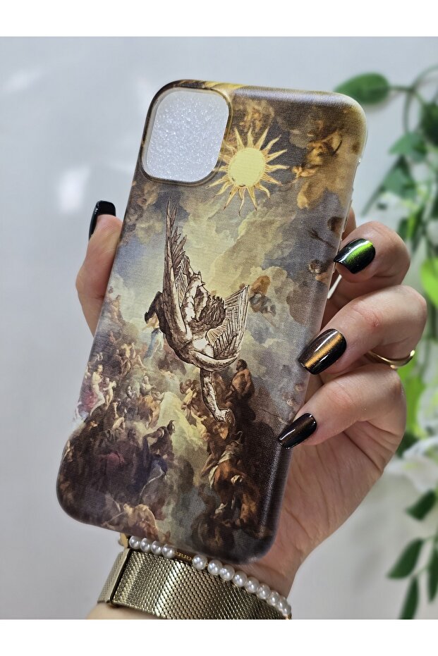 حافظة هاتف شفافة بنمط فني متوافقة مع هاتف Iphone 11 - 3