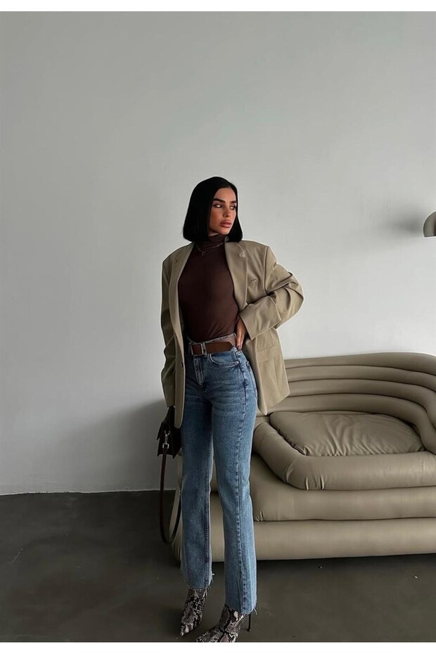 Yüksek Bel Jean - 3