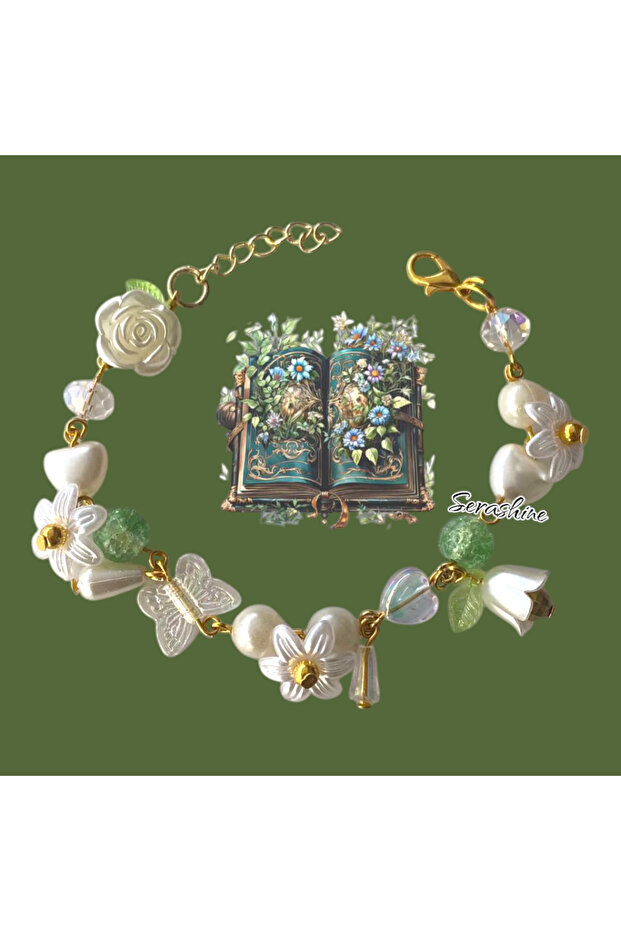 Vintage Style Y2K Coquette Newtrend Bracelet Tulip Charm