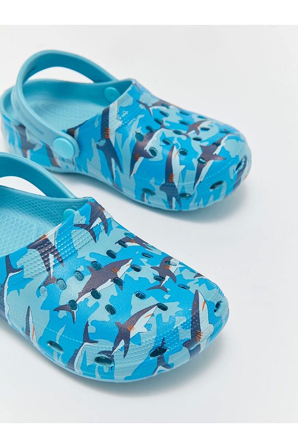 LCW STEPS Mavi Baskılı Erkek Çocuk Plaj Sandaleti - 3