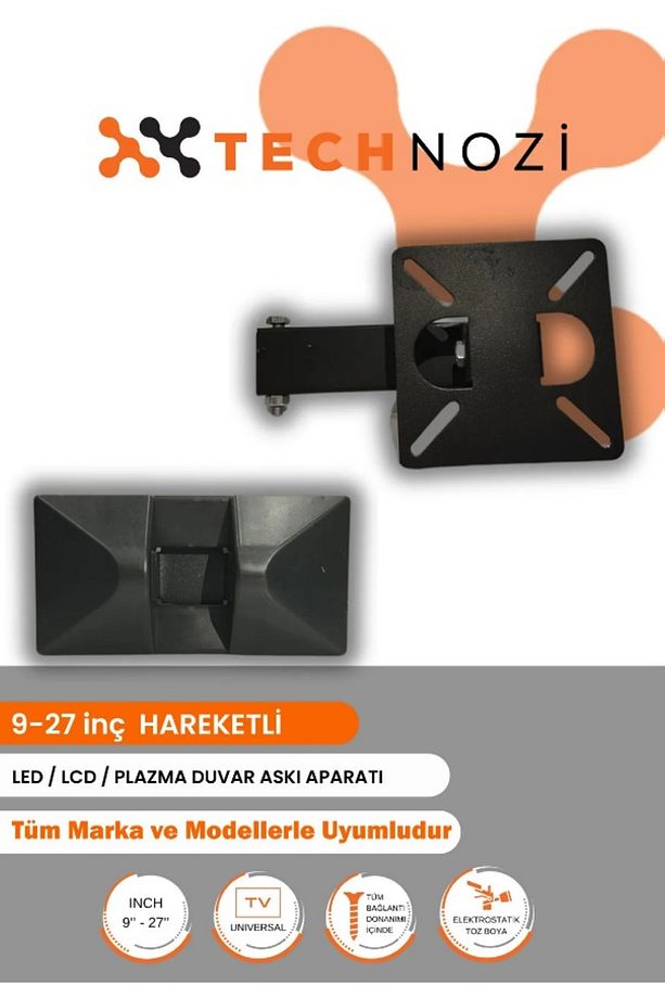 Tüm Markalar Ile Uyumlu 10/27 10'' Ile 27'' Arası Hareketlı Duvar Askı Aparatı - 2