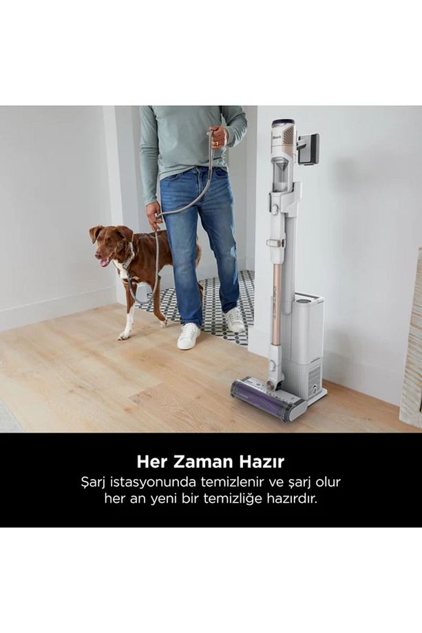 Detect Clean&Empty Auto-Empty Sistemli Turbo Başlıklı Şarjlı Dikey Süpürge - IW3612EUT - Shark Ninj - 4