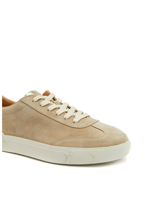 Bej Kadın Süet Sneaker - 6