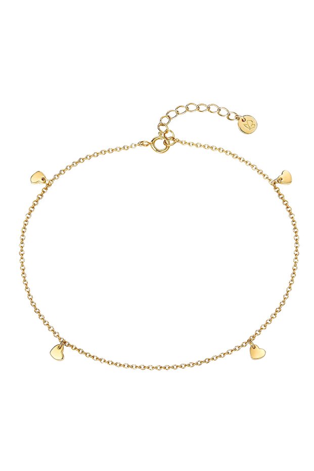 Silberfusskette Fusskette Sterling Silber gelbgold - 1