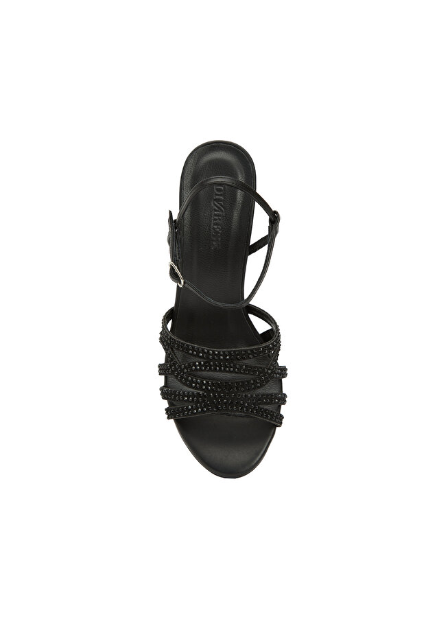 Siyah Kadın Sandalet - 4