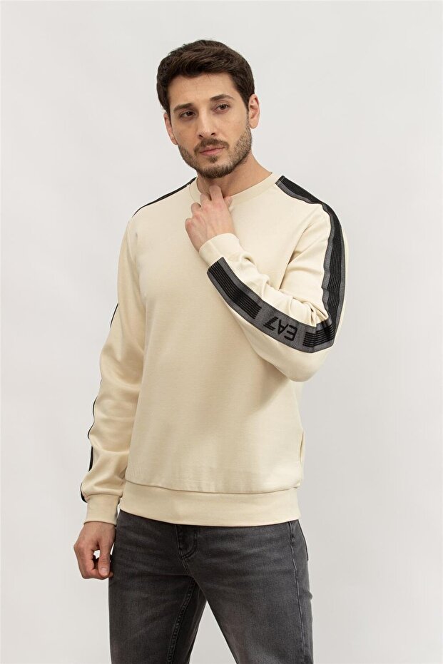 Erkek Bisiklet Yaka Sweatshirt - 2