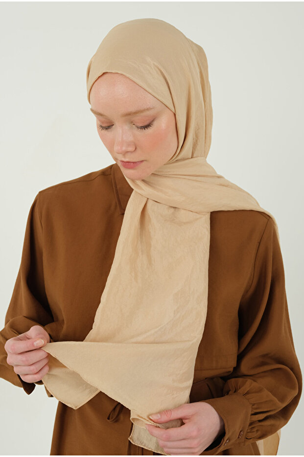 Soft Kraş Şal Nude - 1