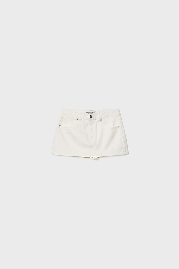 D62 Denim Şort Etek - 6