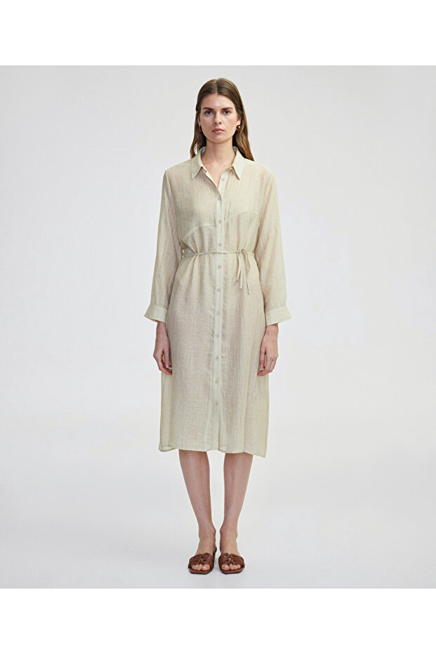 Belden bağlamalı tunik - 1