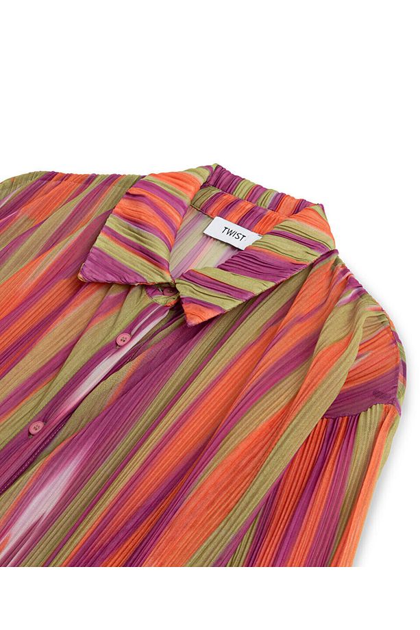 PİLİSELİ OVERSIZE GÖMLEK - 4