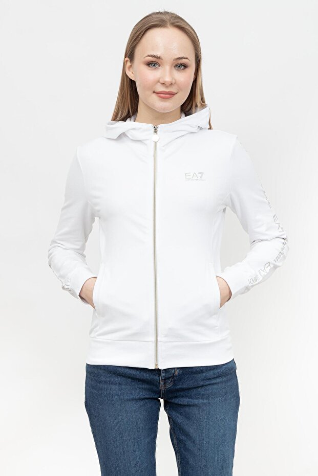 Kadın Fermuarlı Sweatshirt - 1