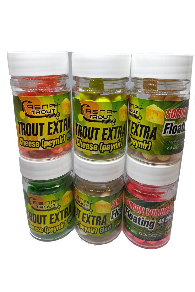 Trout Extra Somon Yumurtası Yüzen Alabalık Yemi Peynir Kokulu Simli 40 Adet - 4