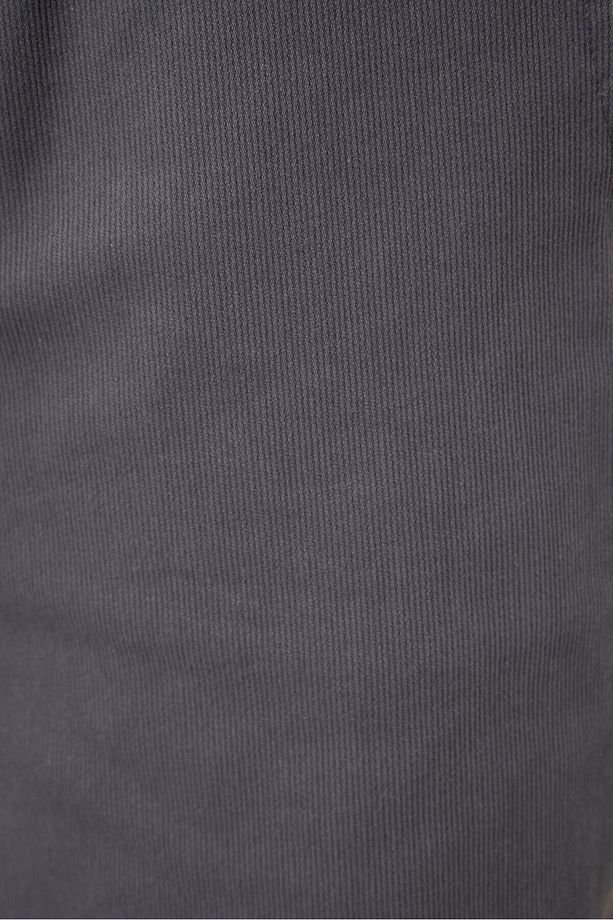Antrasit Standart Fit Dokuma Hafif Esnek Chino Erkek Şort - 81289 - 5
