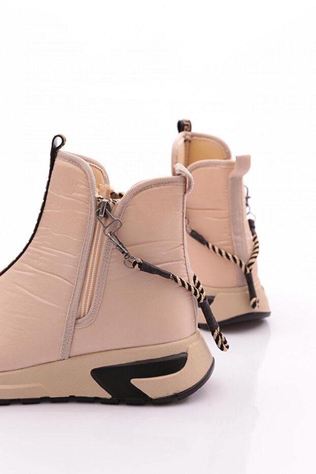 Kadın Kalın Taban Fermuar Detaylı Bot - 3