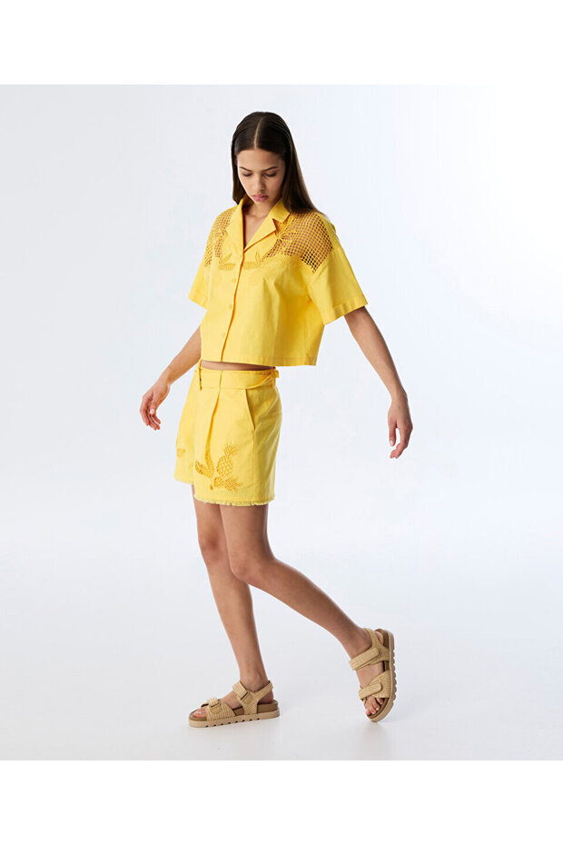 NAKIŞLI OVERSIZE GÖMLEK - 6