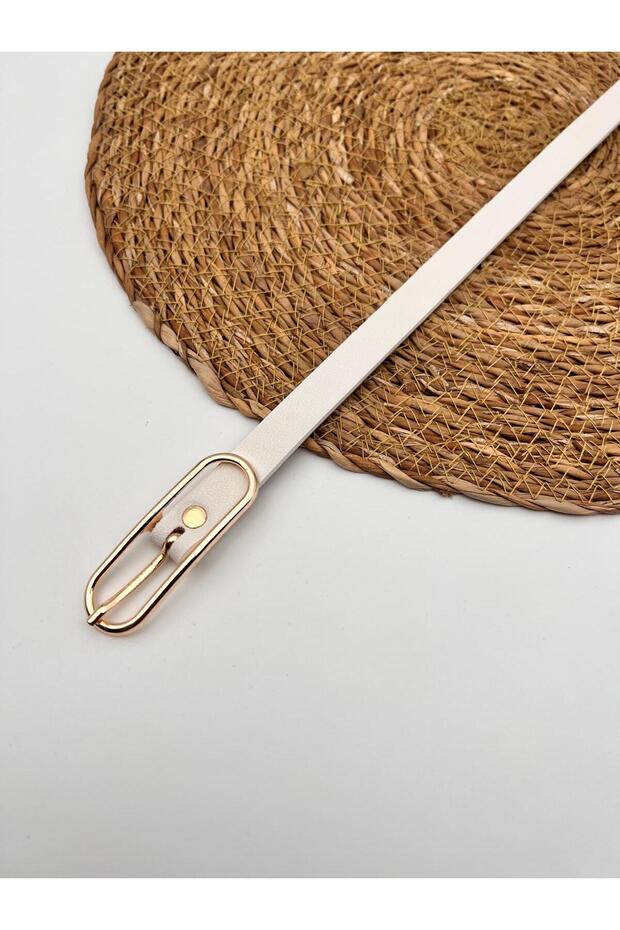 Thin Long Gold Buckle Women's Belt, Pantalon Belt, Jacket Belt, Shirt Belt