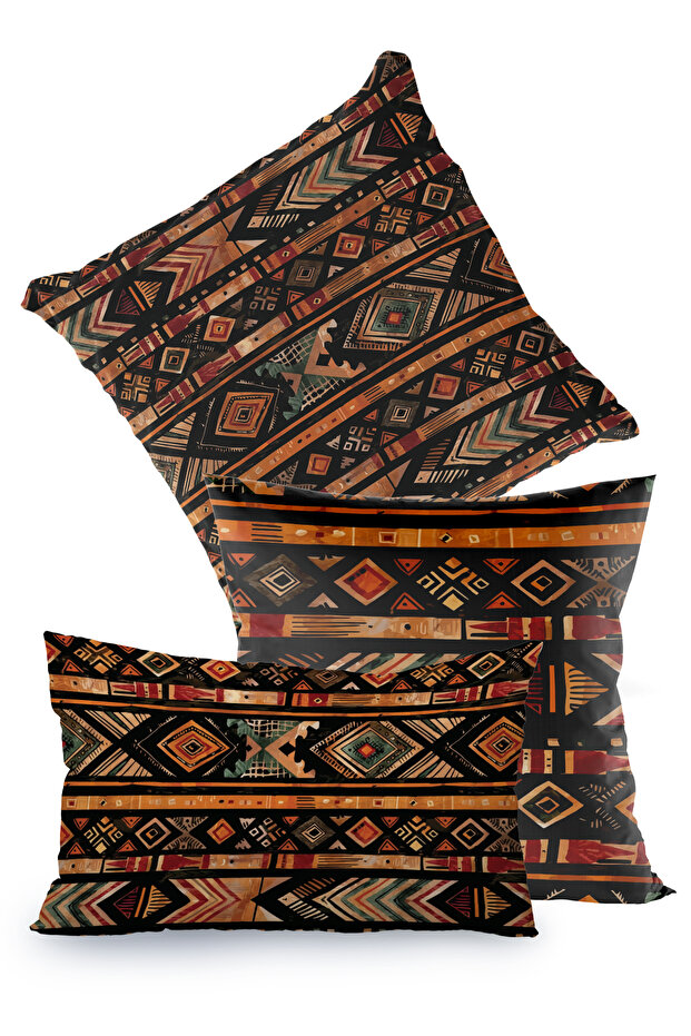 غطاء وسادة أصلي منقوش عرقيًا - 2