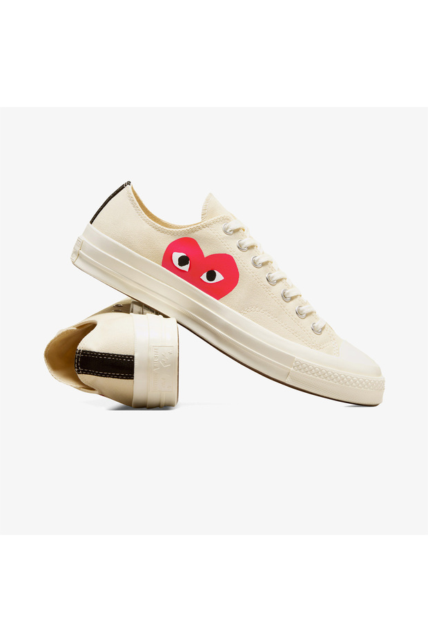 Classic Unisex Krem Sneaker - 6