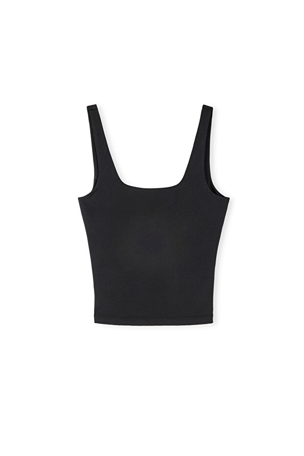 Kare yaka basic tişört - 3