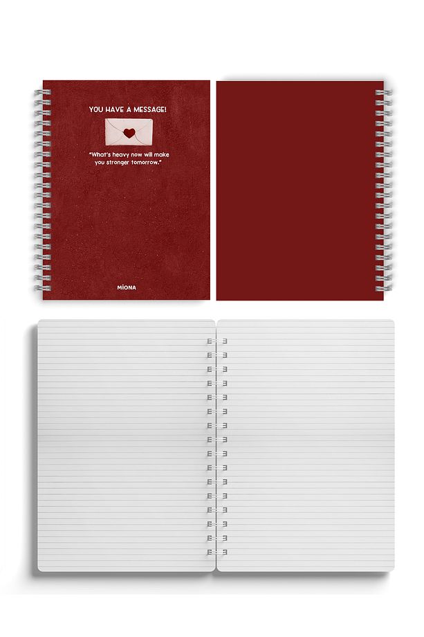 A5 Spiralli Karton Kapak 2’li Set 80 Gram 60 Yaprak Çizgili Okul Defteri , Notebook - 4