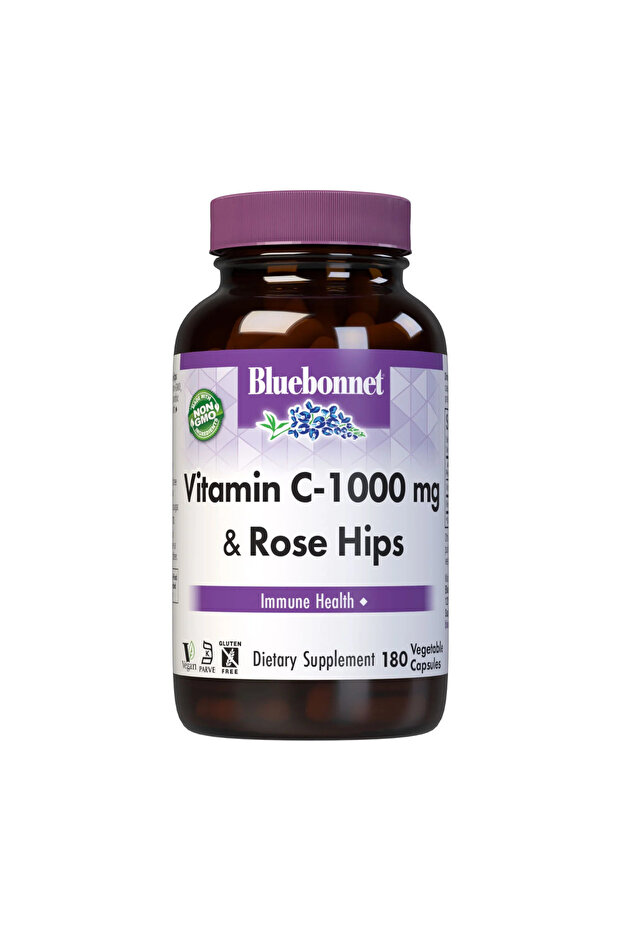 Bluebonnet Buffered Vitamin C 1000 mg, 180 Caplets