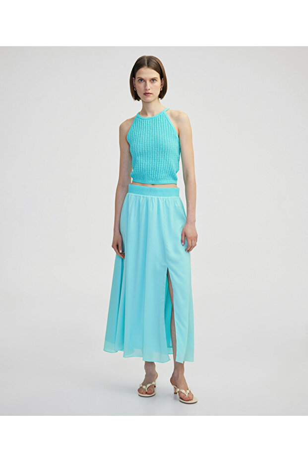 Lurex iplikli ajurlu triko - 5